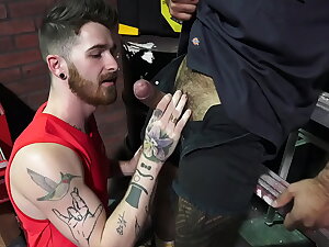 Nick Milani rides his engine- driver Teddy Torres cock