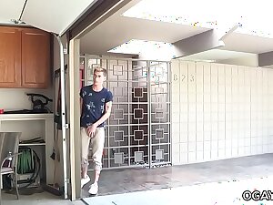 Cheerful sex in the garage