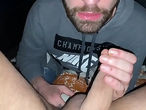 gay sucks a straight guy's cock, and fingers his exasperation