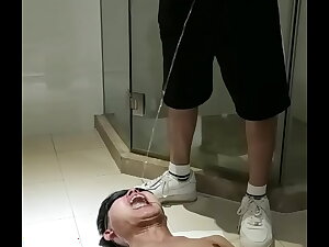 Asian piss spit