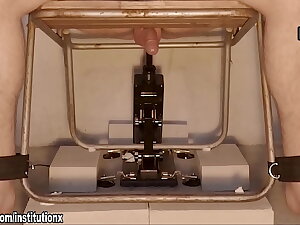 Restrained For Ruthless Prostate Milking Procedure