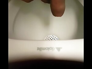 Me pissing at urinals