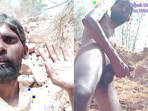 Rajesh Playboy 993 Open-air Masturbating Big Cock in the Jungle Spanking Bubble Butt and Cumming on the Hill