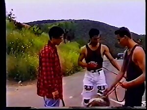 Gianfranco in action, threesome